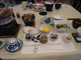 旅館の朝食から